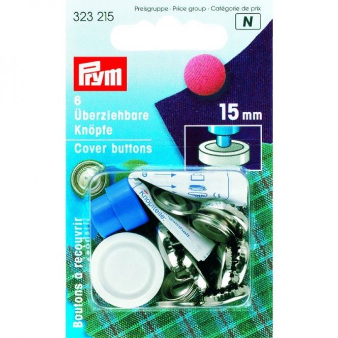 Hovedbilde Overtrekksknapper 15 mm ...