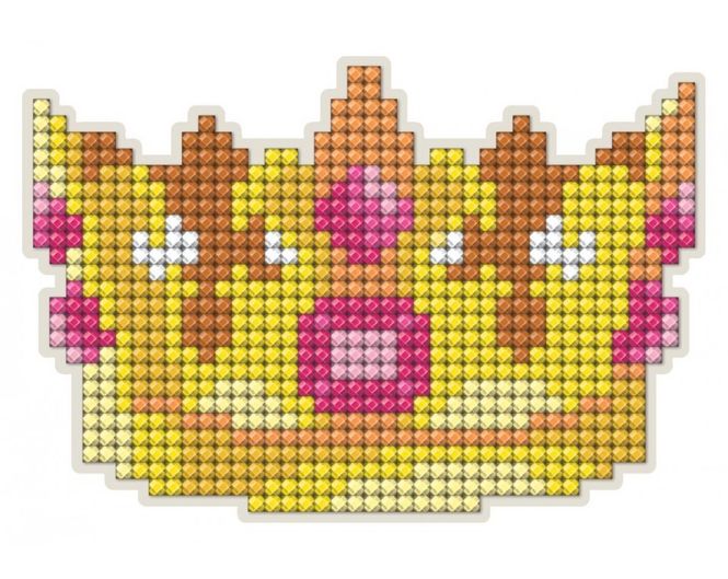 Hovedbilde Diamond Painting - Krone rosa ...