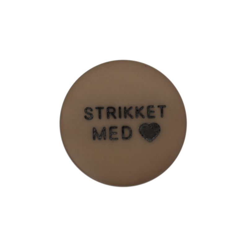 Brun Strikket med 15mm