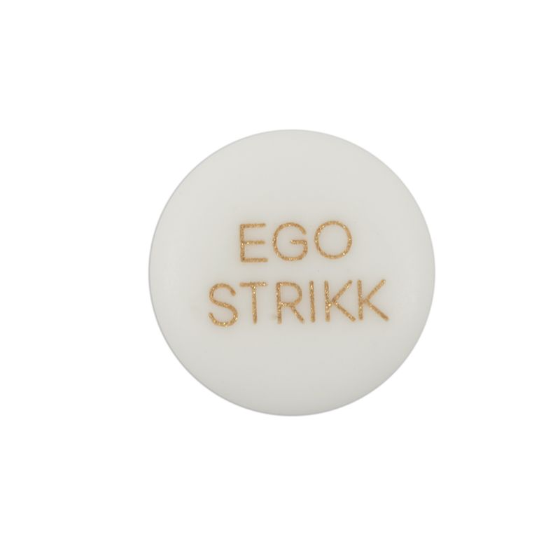 Hvit Egostrikk 15mm