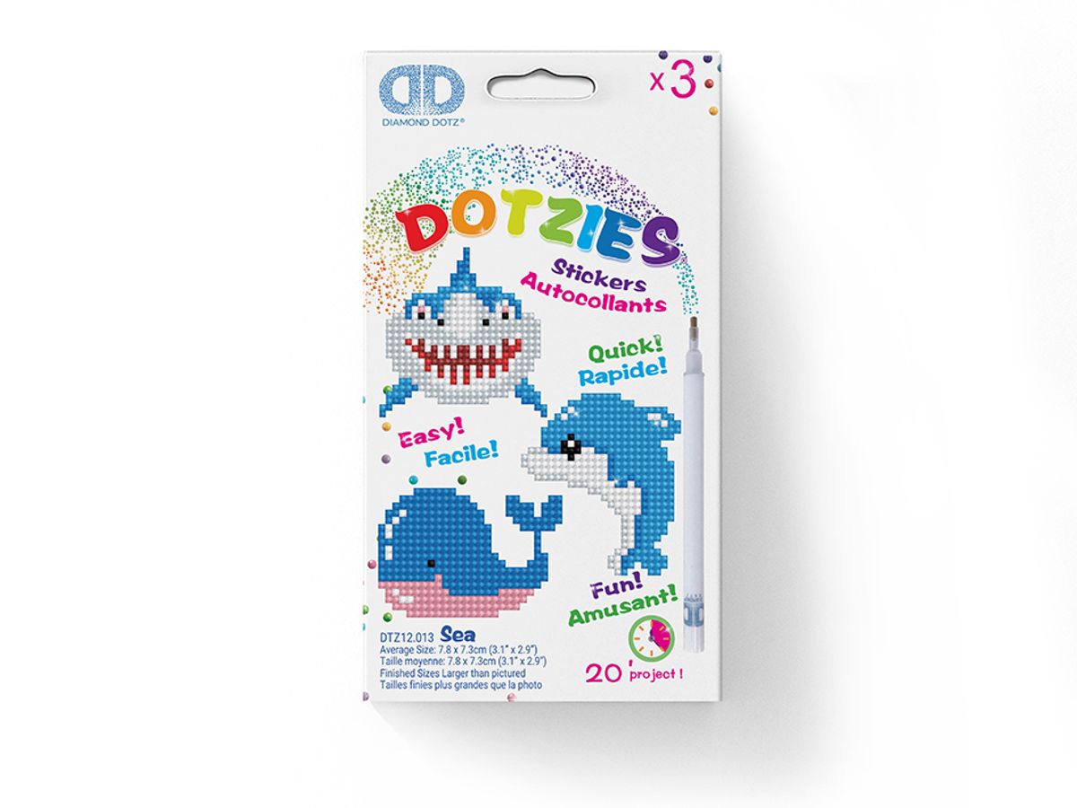 Diamond Dotz Dotzies  Klistremerke  Sea