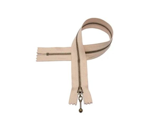 Hovedbilde Glidelås 18cm 5mm Beige 