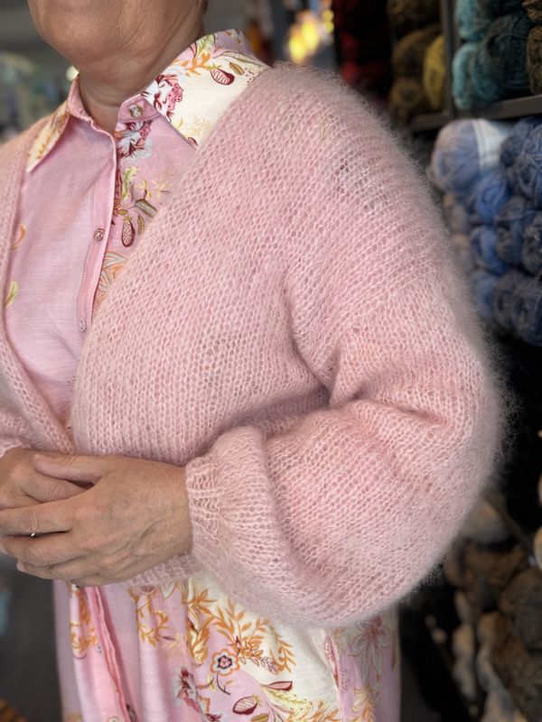 Facile Carigan - Ballerina Chunky Mohair, enkel tråd Rosa