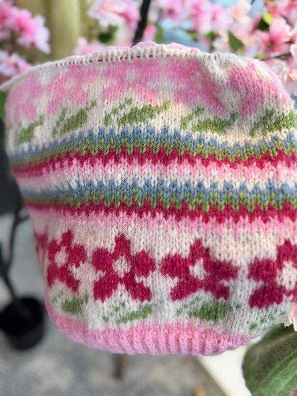 Våryr genser mini - Lys Pink