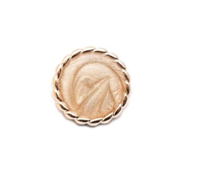 Hovedbilde Knapp 17,5mm Gull/beige