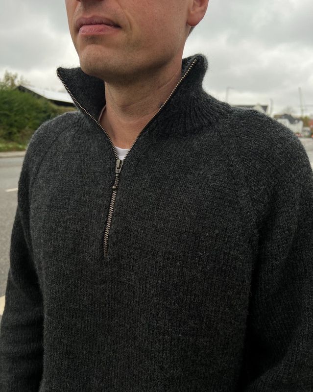 Zipper Sweater Man - Light (papir)