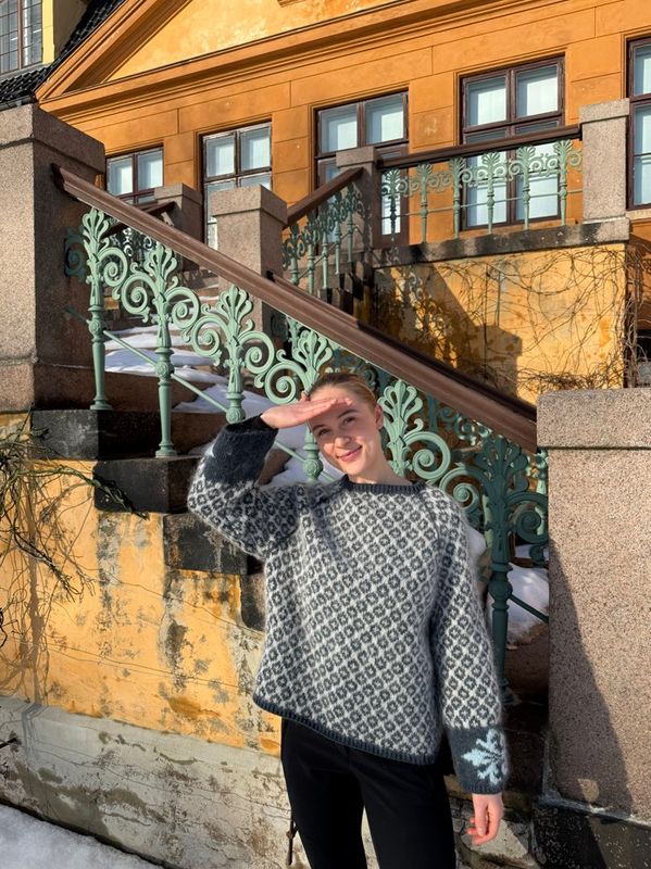 FORHÅNDSBESTILLING Fryd Sweater - Mørk blå/lys blå