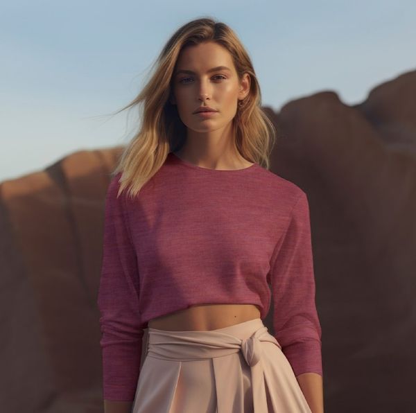 Hovedbilde Merinoull - rosa, Light & ...