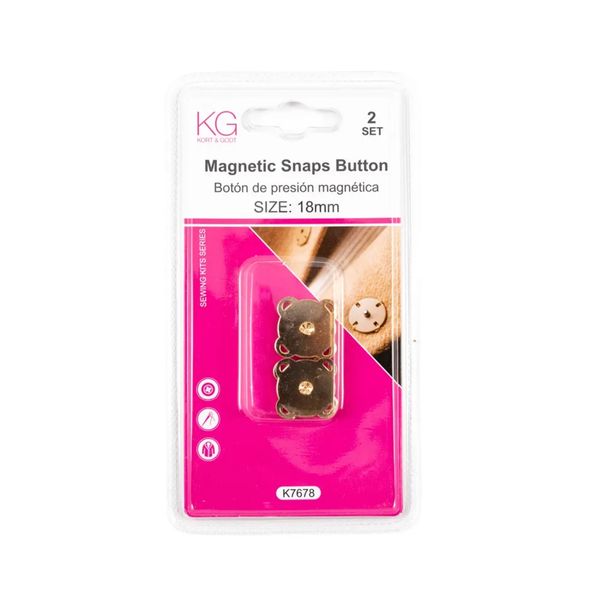 Hovedbilde Magnetknapp Gull 18mm 