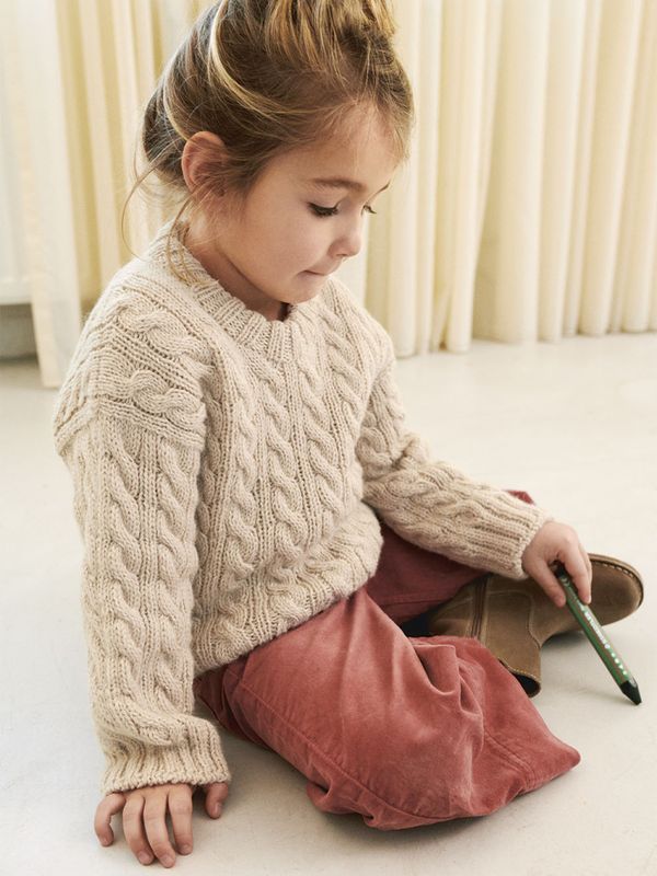 Bonnie Sweater Junior - Sisu + Alpakka Følgetråd