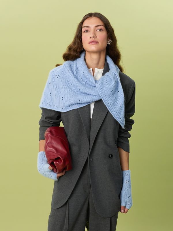 Miu Pointelle Shawl 