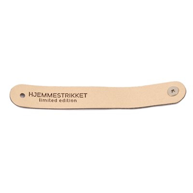 Merke Hvit Hjemmestrikket rund