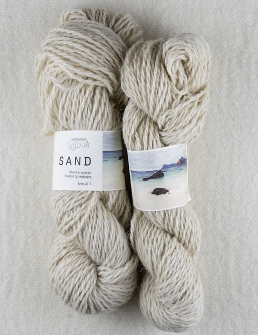 Hovedbilde Sand dekkhårsgarn av spelsau