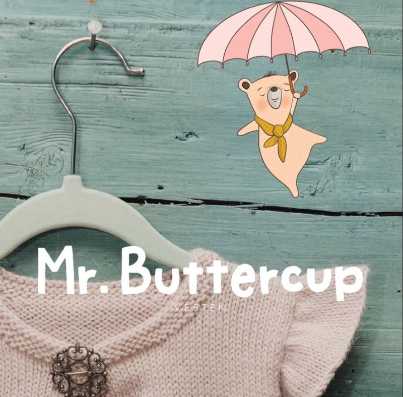 Mr. Buttercup vesten (oppskrift)