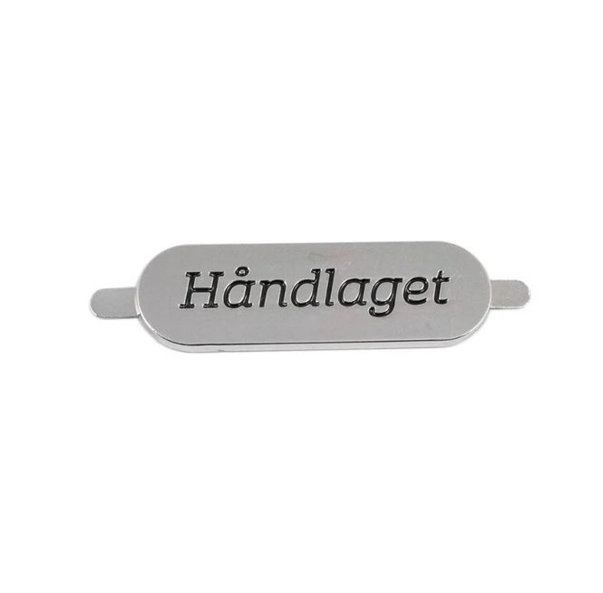 Hovedbilde Merke Metall Sølv Oval ...